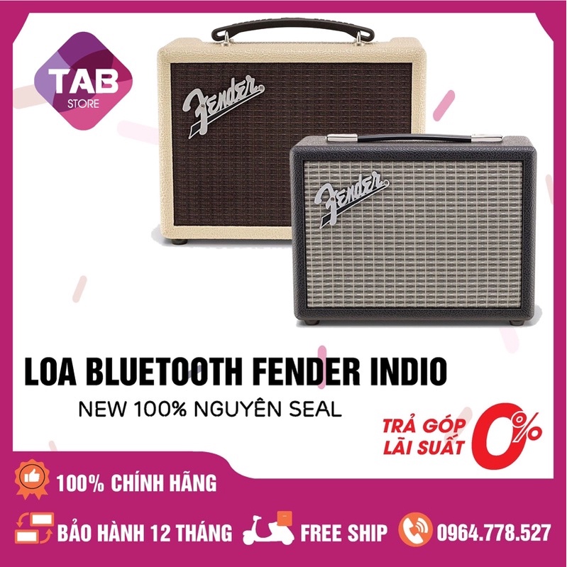 [Mã ELHACE giảm 4% đơn 300K] Loa Bluetooth Fender Indio New Chính Hãng - Bảo Hành 12 Tháng