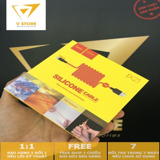 CÁP SẠC NHANH HOCO X21 SILICON TYPE-C 2A CHO ANDROID - DÀI 1M - [HOCO ĐÀ NẴNG]