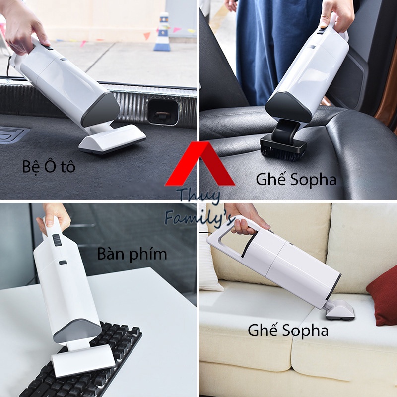 MÁY HÚT BỤI MINI CẦM TAY AIKESI - CHÍNH HÃNG - BẢO HÀNH 6 THÁNG LỰC HÚT 4000 PA SIÊU MẠNH.