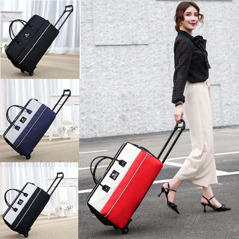 Túi kéo du lịch, valy kéo kiểm xách tay vải sợi oxford chống thấm