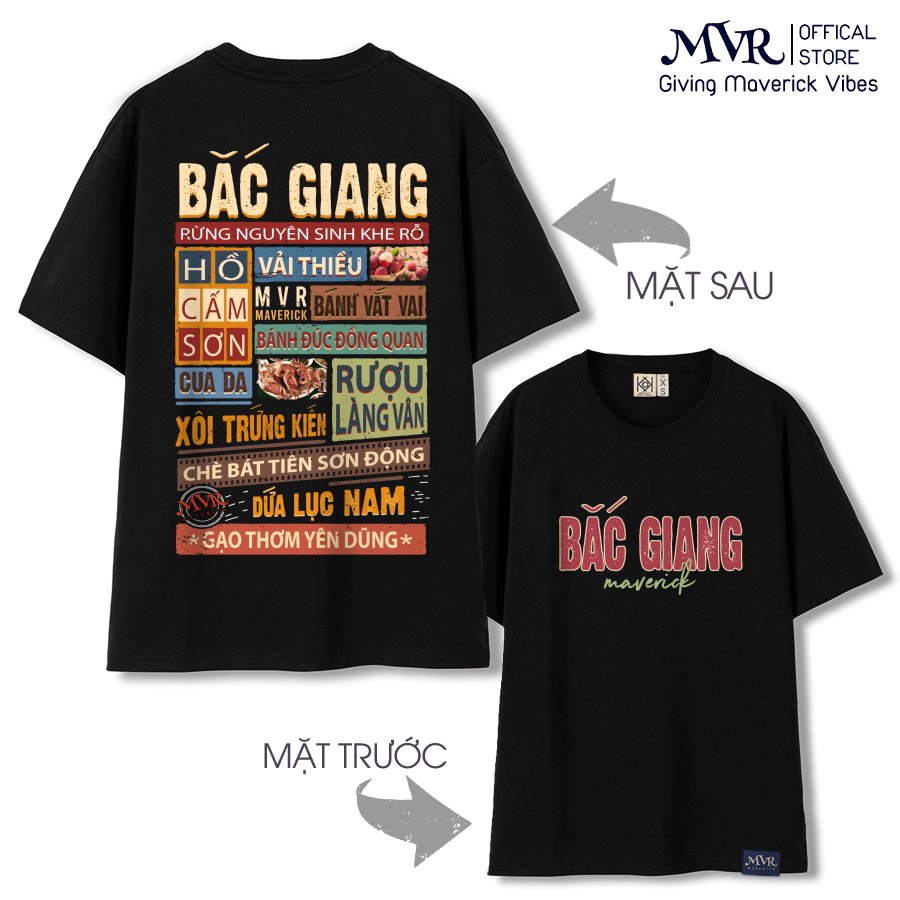 Áo thun in 2 mặt Unisex phông rộng tay lỡ cotton Bắc Giang ao cặp gia đình fact UNDER MVR BB4178