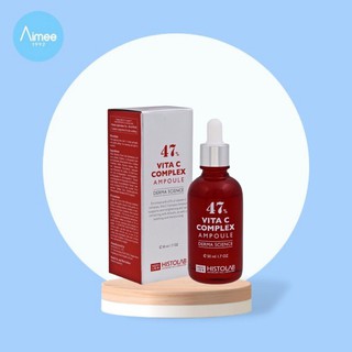 Tinh chất dưỡng trắng histolab 47% vita c complex ampoule 50ml
