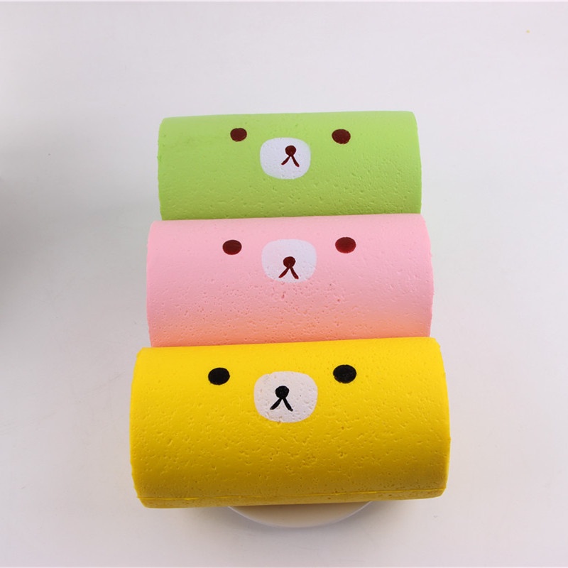 Squishy Lớn JUMBO Hình bánh gấu trúc kem cuộn Đồ Chơi Xốp Giảm Stress Hình mềm mịn dễ Thương đàn hồi Cho Bé