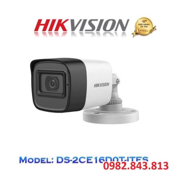 Camera HD-TVI DS-2CE16D0T-ITFS/LFS Tích Hợp Mic- Chính Hãng