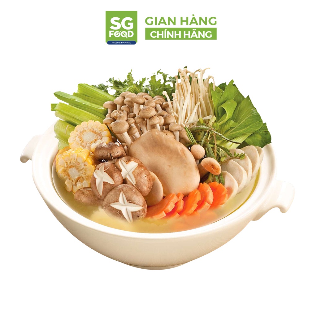 Nước dùng canh lẩu SGFOOD nhiều vị nêm nếm thức ăn thơm ngon tự nhiên 60gr CS Baby