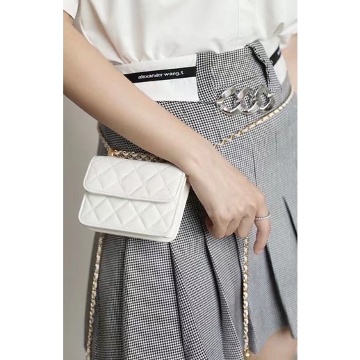 Túi Đeo Hông Mini Đựng Điện Thoại Đính Đá Thời Trang Cho Nữ