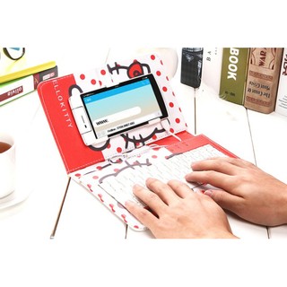 Bao Da Kèm Bàn Phím Cho Smartphone Hello kitty