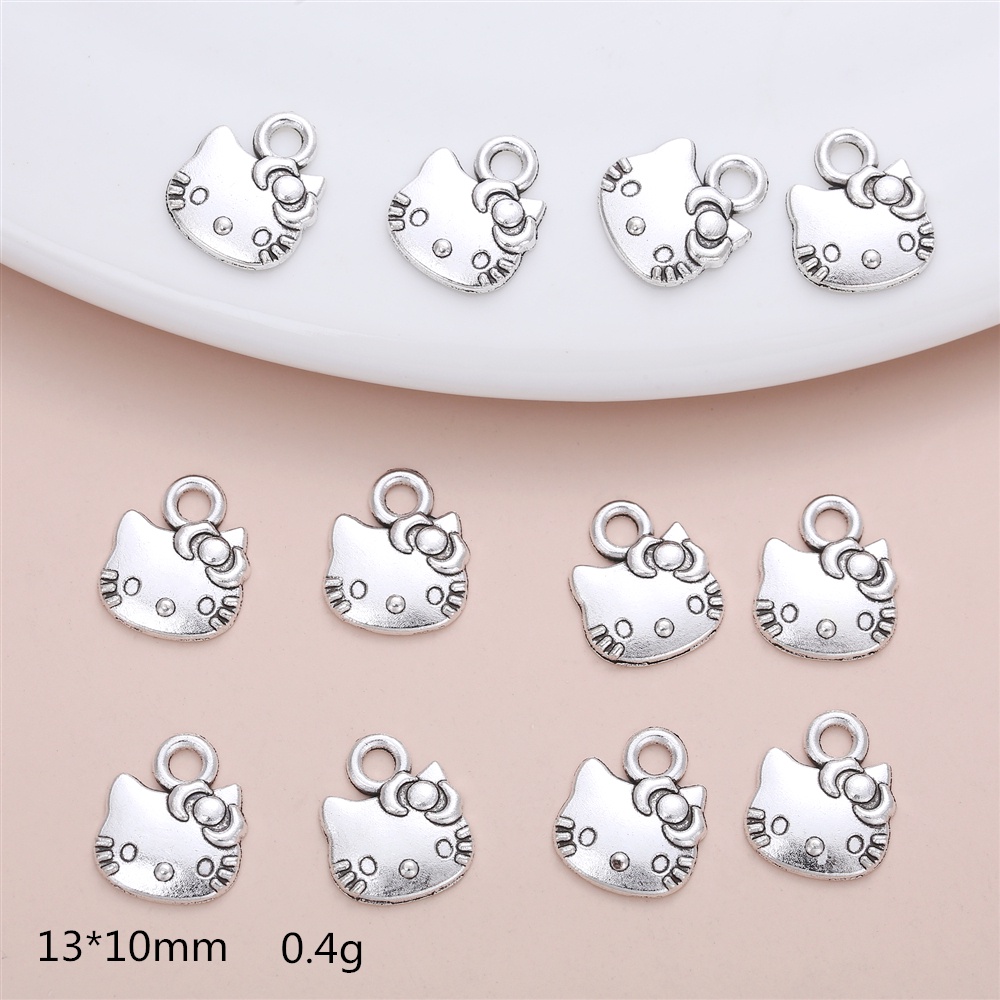 Set 50 Mặt Vòng cổ Hình Mèo Dễ Thương