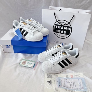 Giày Thể Thao Nam Nữ Das Sò Bản Cao Cấp , Giày thể thao đế độn Super Star 3 sọc mũi sò