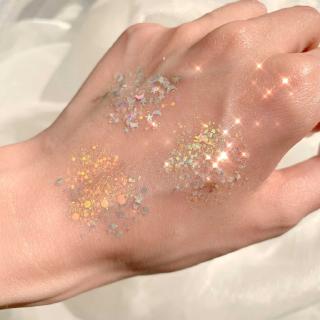 Bảng phấn mắt 18 màu Pearly mờ Sequin long lanh