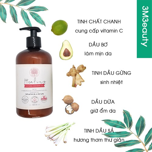 [3M3E8250-8% ĐH250K] COMBO SỮA TẮM_TINH DẦU GỪNG SẢ CHANH_TINH DẦU SẢ CHANH_500ml | BigBuy360 - bigbuy360.vn