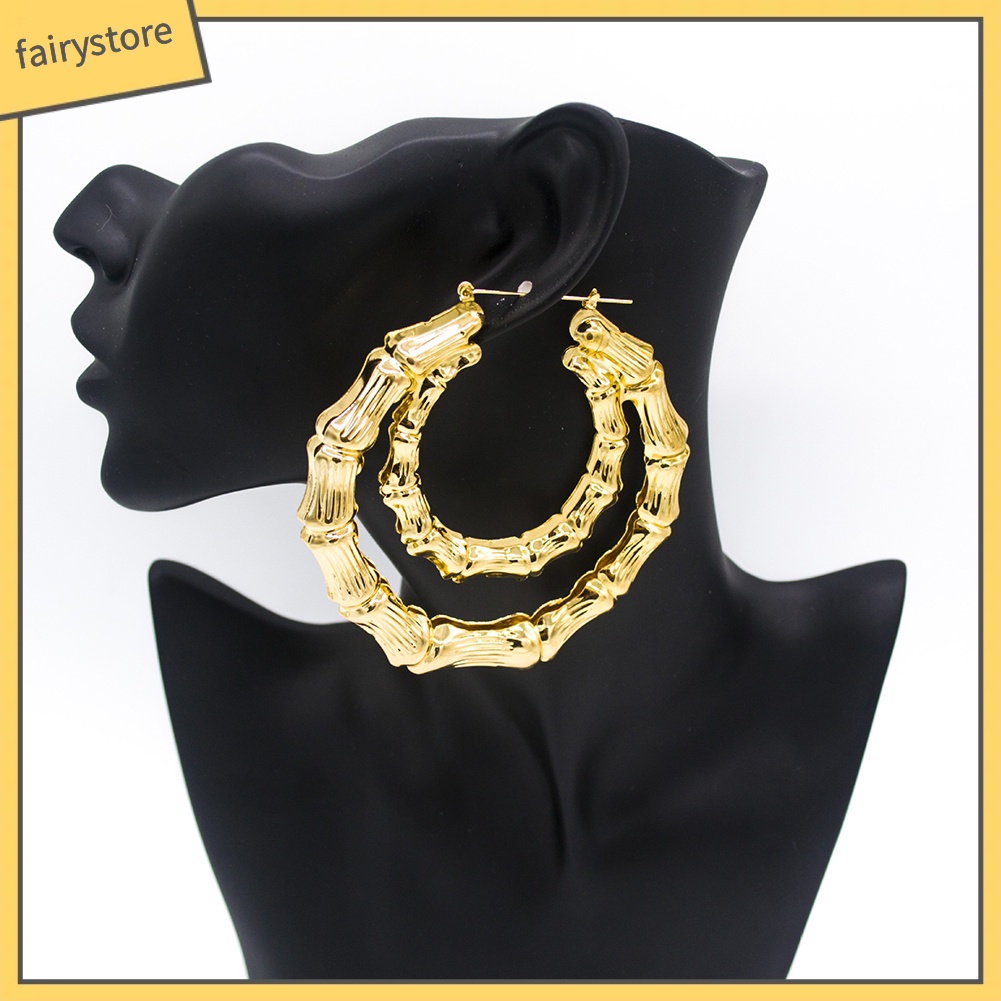 Khuyên tai kiểu dáng đốt tre độc đáo cá tính thời trang nữ