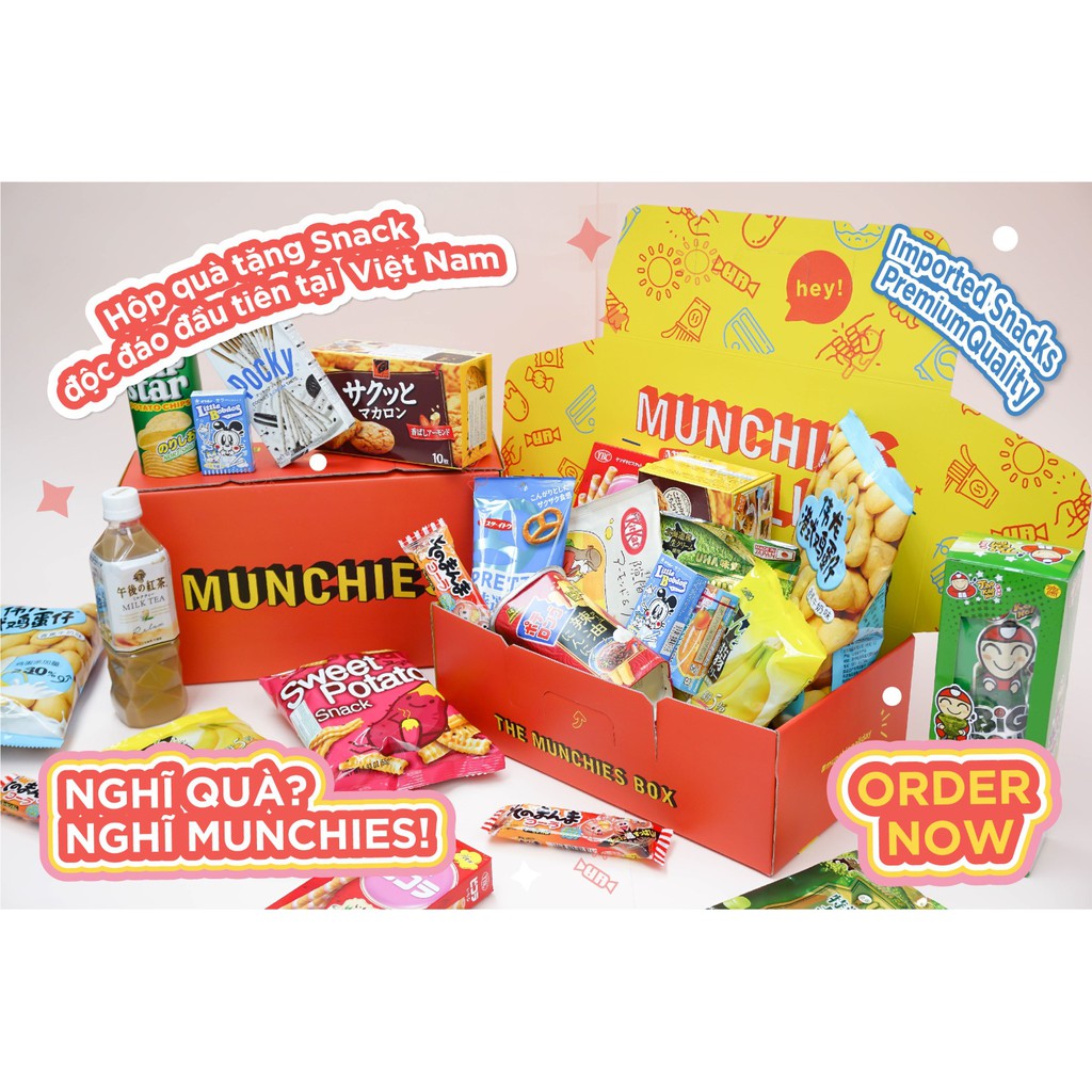 Hộp quà MUNCHIES bánh kẹo Nhật Bản - Hộp quà kỷ niệm, hộp quà tặng bạn trai - bạn gái, tặng nhân viên, tặng sinh nhật | BigBuy360 - bigbuy360.vn