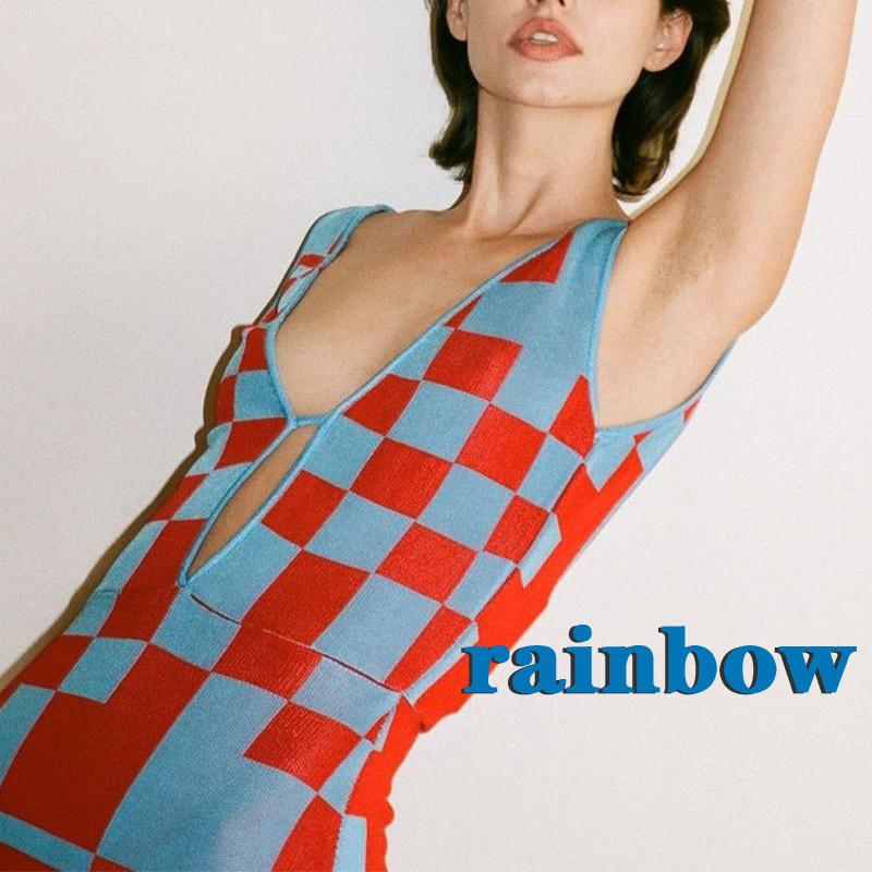 Đầm Nữ Tay Ngắn Cổ Chữ V Họa Tiết Caro Thời Trang Quyến Rũ | BigBuy360 - bigbuy360.vn