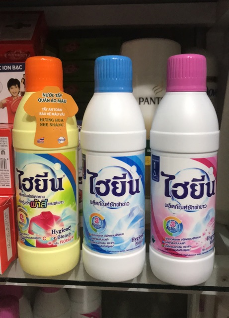 Nước tẩy quần áo màu và áo trắng Hygiene 250ml