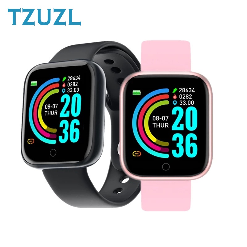 Đồng hồ đeo tay TZUZL Bluetooth giám sát sức khỏe Y68 2021 mới chống nước cho nam và nữ - Hàng mới về