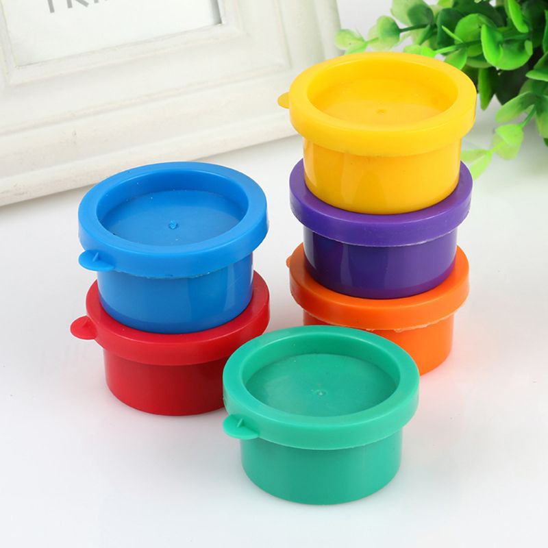 Bộ 6 lọ màu sinh động dễ dàng tẩy rửa dành cho học sinh tô vẽ bằng ngón tay dung tích 30ml
