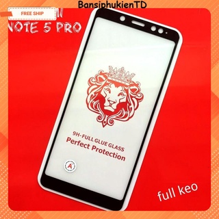 Kính cường lực  Xiaomi Redmi Note 5 Pro Mi 5plus Mi 6/6a/7a