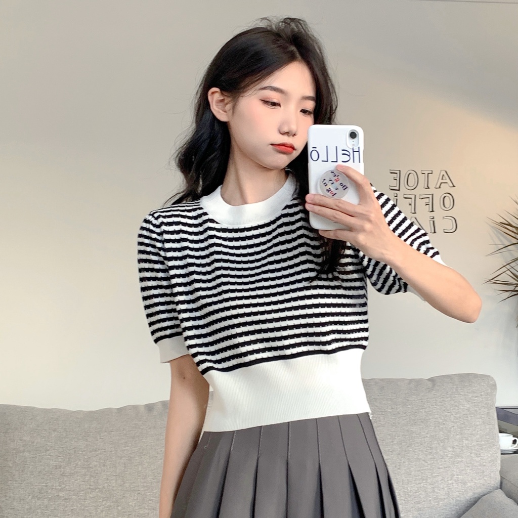NRVP (MớI) Áo KhoáC Cardigan NgắN Tay ThờI Trang