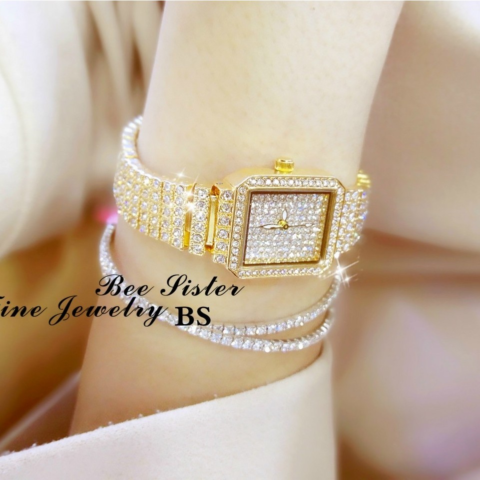 Đồng hồ nữ mặt đính đá cao cấp - Đồng hồ nữ mặt vuông đính đá cao cấp BS 2022, kiểu dáng độc đáo - Bảo hành 6 tháng | BigBuy360 - bigbuy360.vn