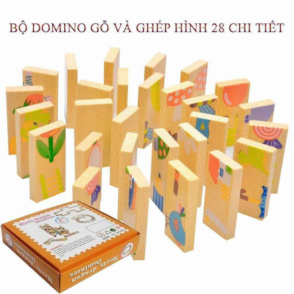 Bộ đồ chơi Domino 28 chi tiết