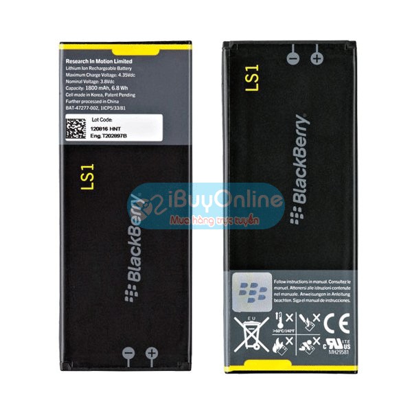 Pin Blackberry Z10, pin ls1 điện thoại Blackberry Z10 chính hãng mới