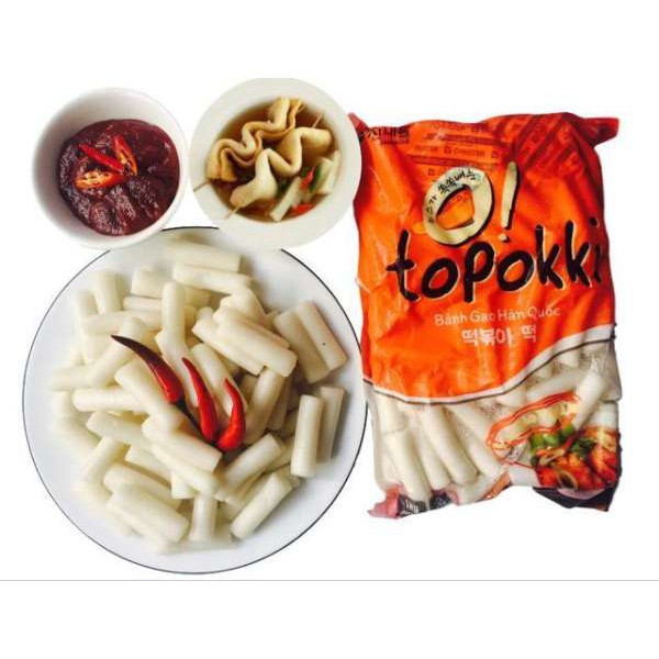 Bán gạo Tokbokki Hàn Quốc gói 500gr