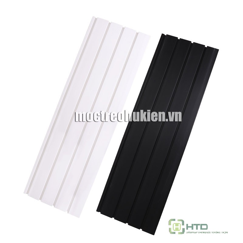 Tấm rãnh nhựa PVC cài móc treo hàng trưng bày