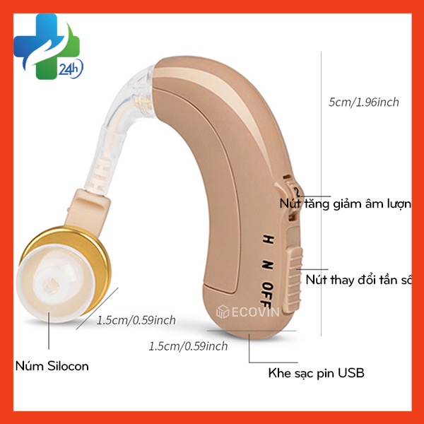 Máy Trợ Thính, Tai Nghe Trợ Thính Không Dây Axon C109 Dành Cho Người Già, Người Điếc Nặng
