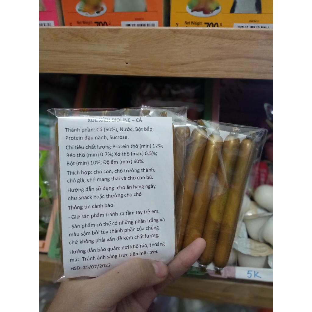 Xúc xích BIOLINE cho chó 15gr