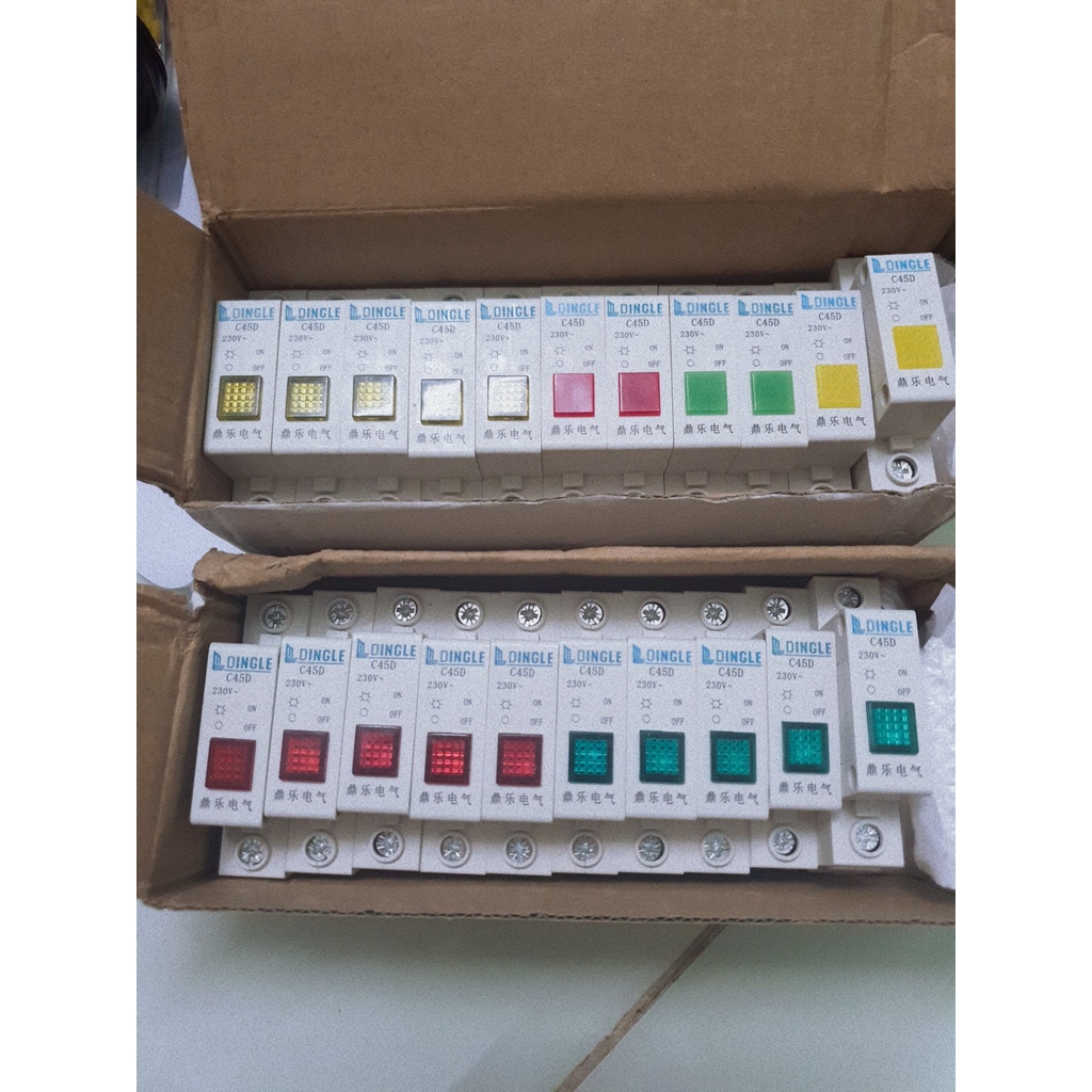 Đèn báo pha gắn rail 220V