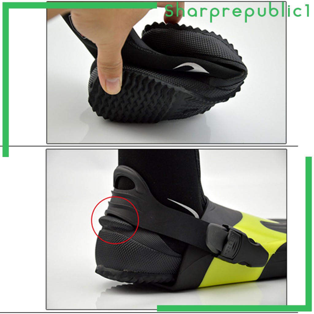 Hình ảnh Đôi giày bốt lặn có khóa kéo chất liệu neoprene SCR 5mm co giãn chất lượng cao #3