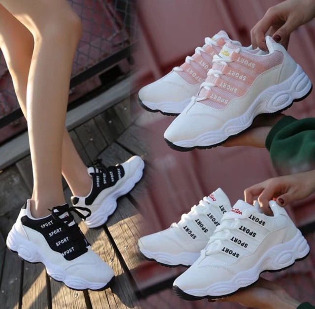 ] Giày thể thao nữ 3 mầu cá tính | BigBuy360 - bigbuy360.vn