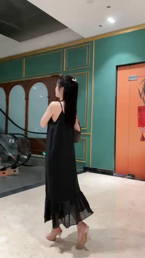 Đầm Maxi 2 dây hở lưng che bụng có túi, chất vải đũi xịn 2 lớp co dãn, đầm, váy cho bà bầu, người béo bụng - Lily Store | BigBuy360 - bigbuy360.vn