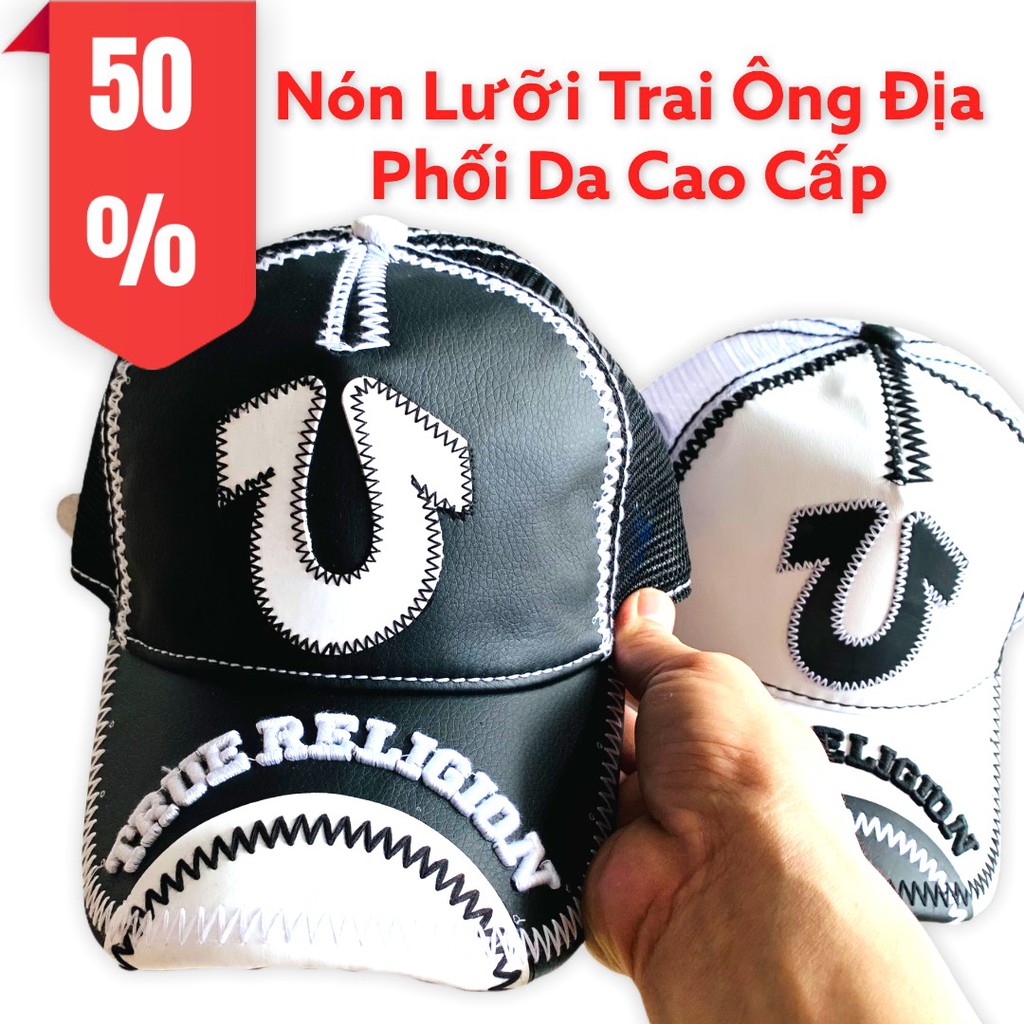 Nón Lưỡi Trai Ông Địa Phối Da Cao Cấp Hot Trend Form Chuẩn Đẹp Phong Cách Ulzzang Unisex Thời Trang Nam Nữ