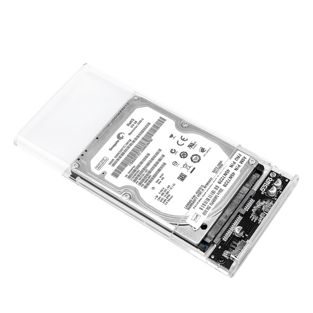 ■︎ Hộp Đựng Ổ Cứng Di Động HDD Box 2.5 ORICO 2139U3 USB3.0/2.5 Nhựa Trong Suốt - BH chính hãng 12 tháng