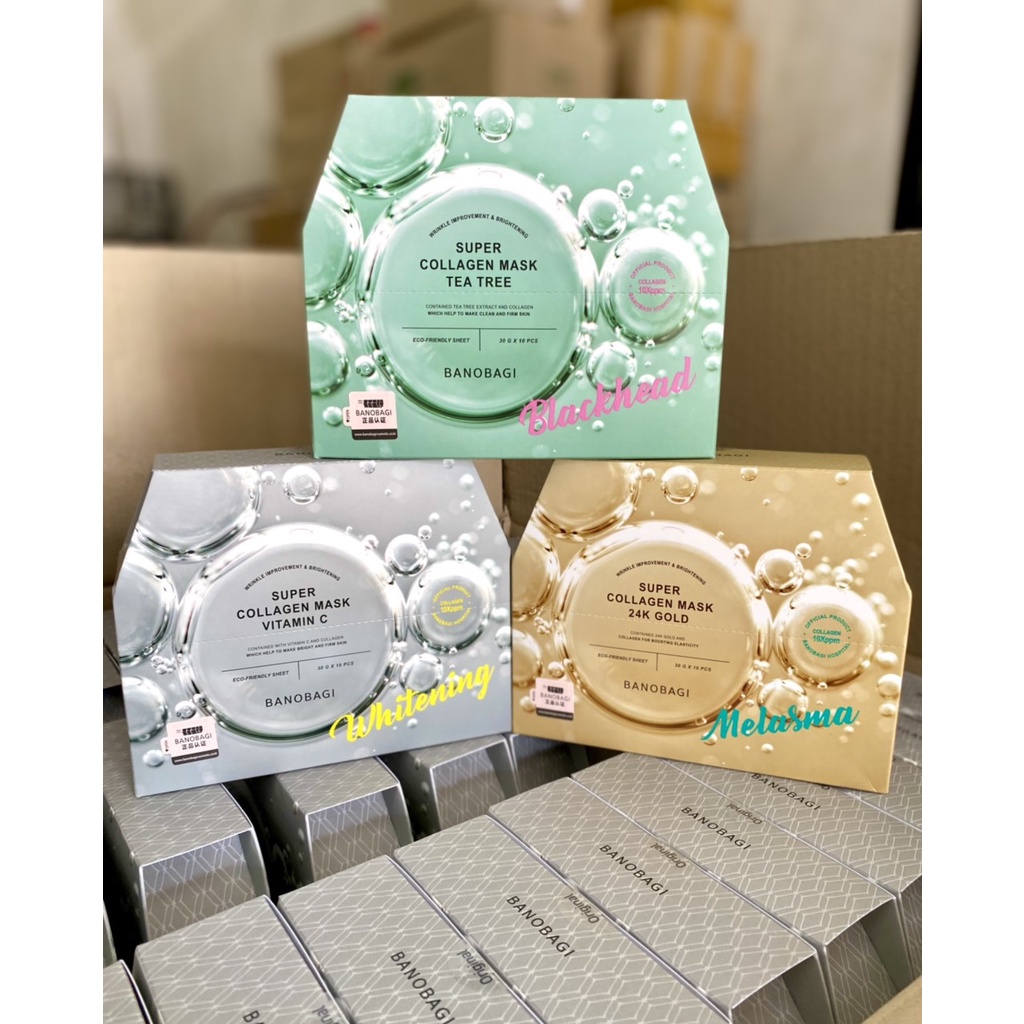 MẪU MỚI - Mặt nạ Dưỡng da BANOBAGI SUPER COLLAGEN MASK 30g