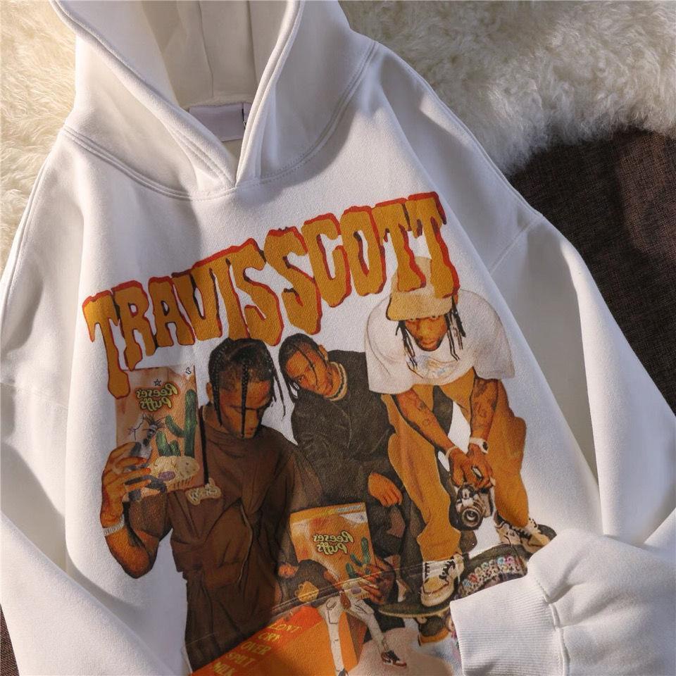 Áo Khoác Hoodie Dáng Rộng Phong Cách Hip Hop Âu Mỹ Thời Trang Xuân Thu Cá Tính Cho Nam