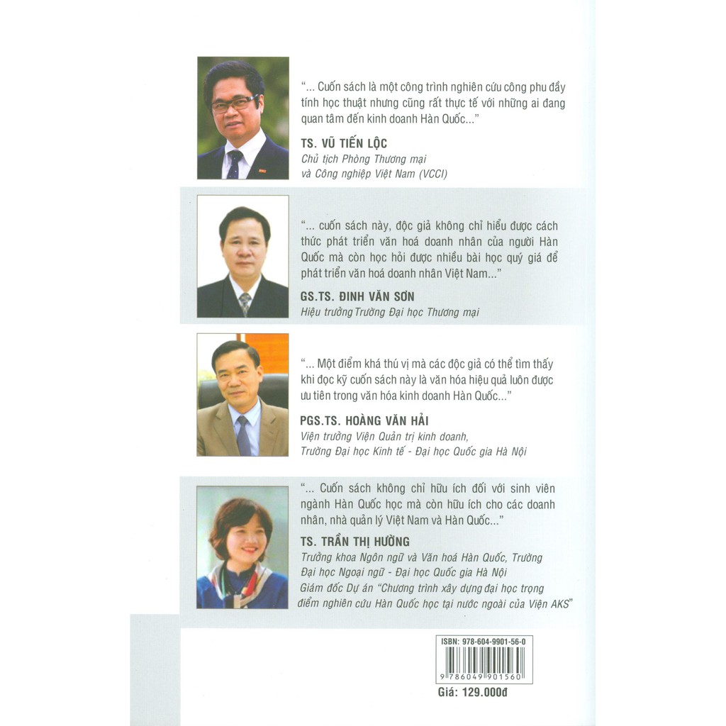 Sách - Văn hóa doanh nhân Hàn Quốc và kinh nghiệm đối với Việt Nam | BigBuy360 - bigbuy360.vn