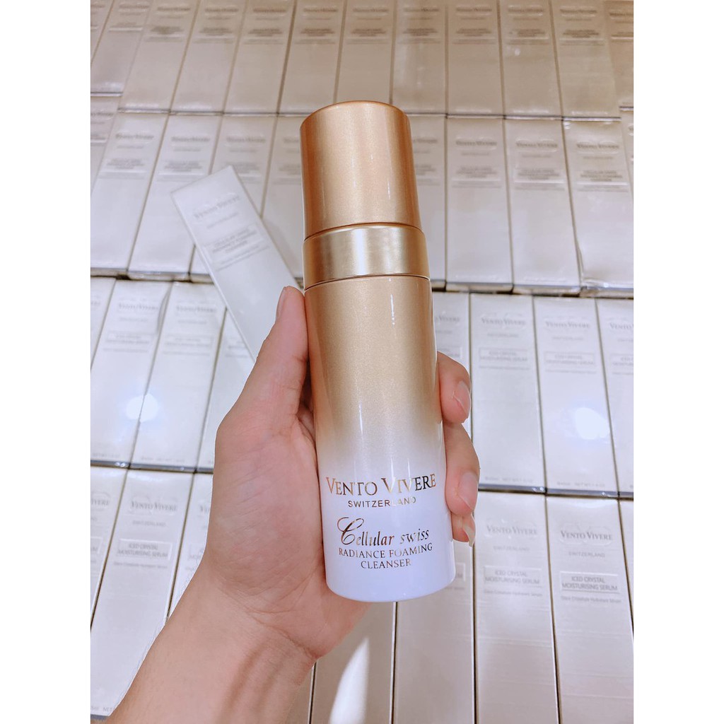Sữa Rửa Mặt Vento Vivere Cellular Swiss Radiance Foaming Cleanser Thụy Sĩ