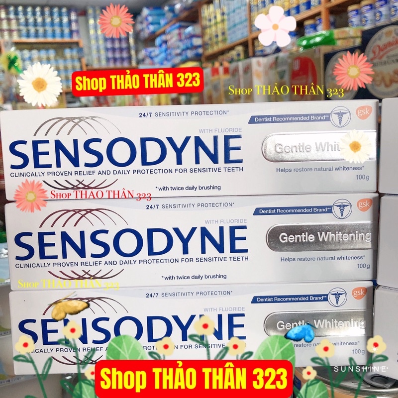 Kem Đánh Răng Sensodyne Gentle Whitening Giảm Ê Buốt 24/7 Giờ -Hàng Nhập Chuẩn 100% Công Ty