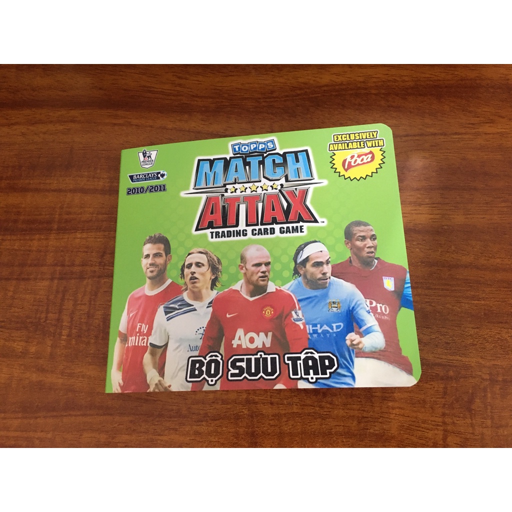 Bộ Sưu Tập 54 Thẻ Cầu Thủ In Album Match Attax 2010-11