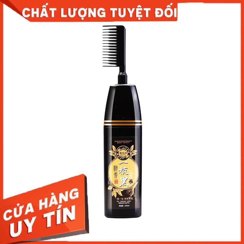 LƯỢC NHỘM ĐEN TÓC THÔNG MINH - Lượt chải nhuộm tóc đen 200ml