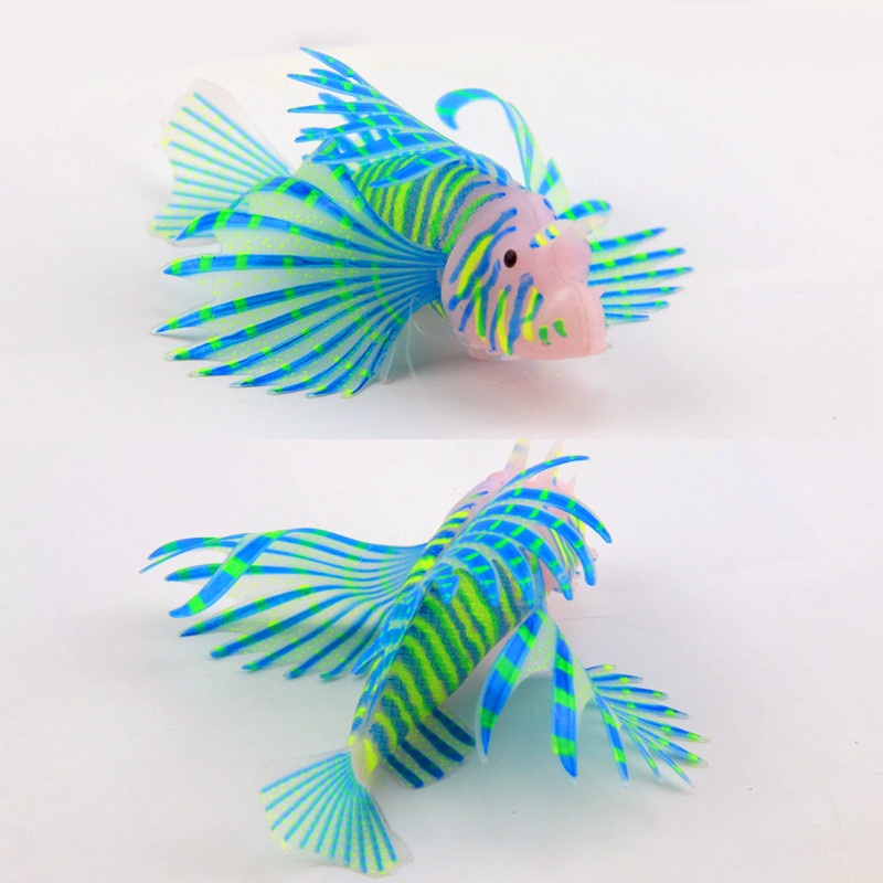 Cá Giả Bằng silicone Phát Quang Dùng Trang Trí Bể Cá