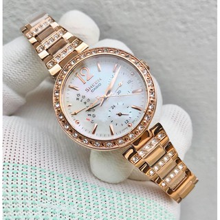 Đồng hồ nữ Casio SHE-3043PG - dây thép không gỉ