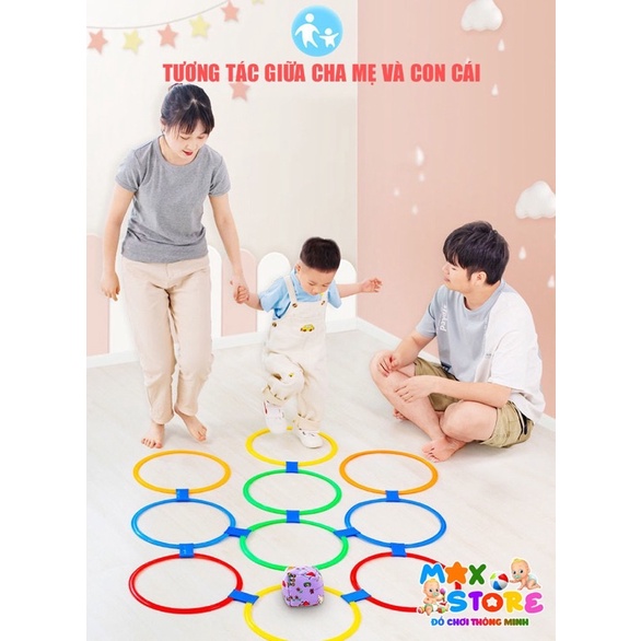 Set Đồ Chơi 10 Vòng Nhảy Tròn 38cm vui nhộn cho bé