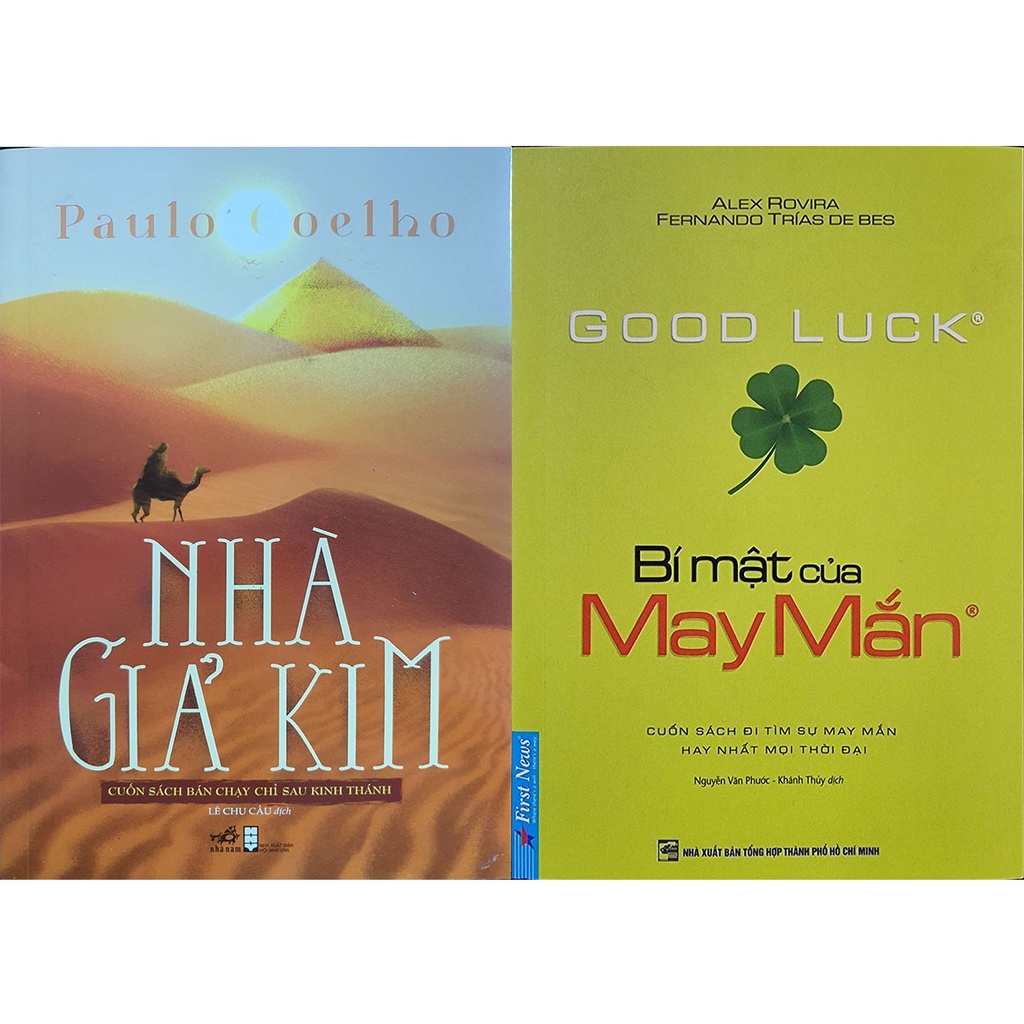 Sách - Combo 2 Cuốn: Nhà Giả Kim ( Bìa Cũ ) + Bí Mật Của May Mắn ( Khổ To )