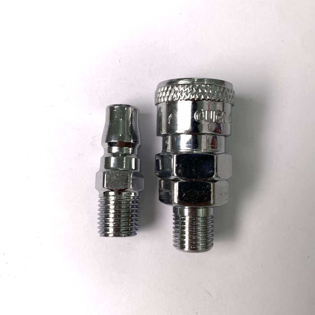 Bộ đầu bi nối hơi nhanh bằng kim loại ren  13mm, nối - đuôi chuột 8 -SHINSTORE