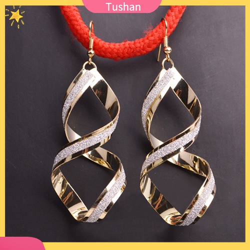 [TS] - Bông Tai Dạng Móc Xoắn Ốc Làm Quà Cưới / Đính Hôn Cho Cô Dâu