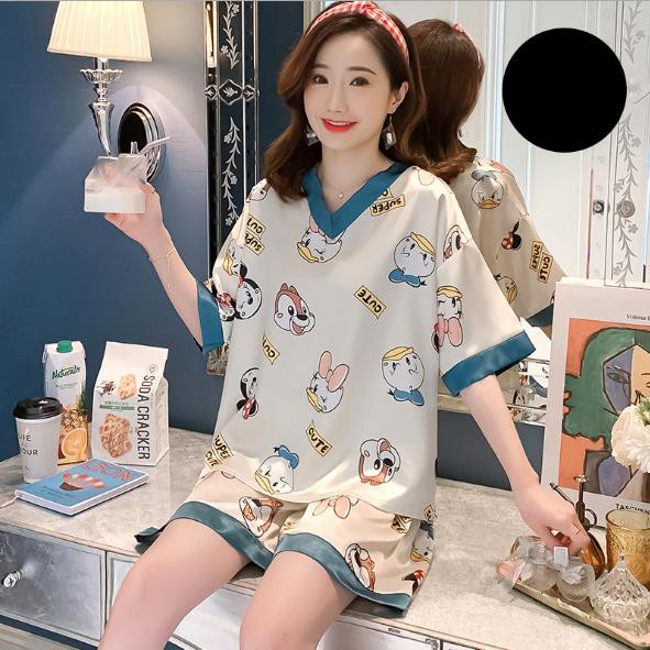 Đồ mặc nhà lụa ngắn - BunBun Homewear - Set LN10 | BigBuy360 - bigbuy360.vn